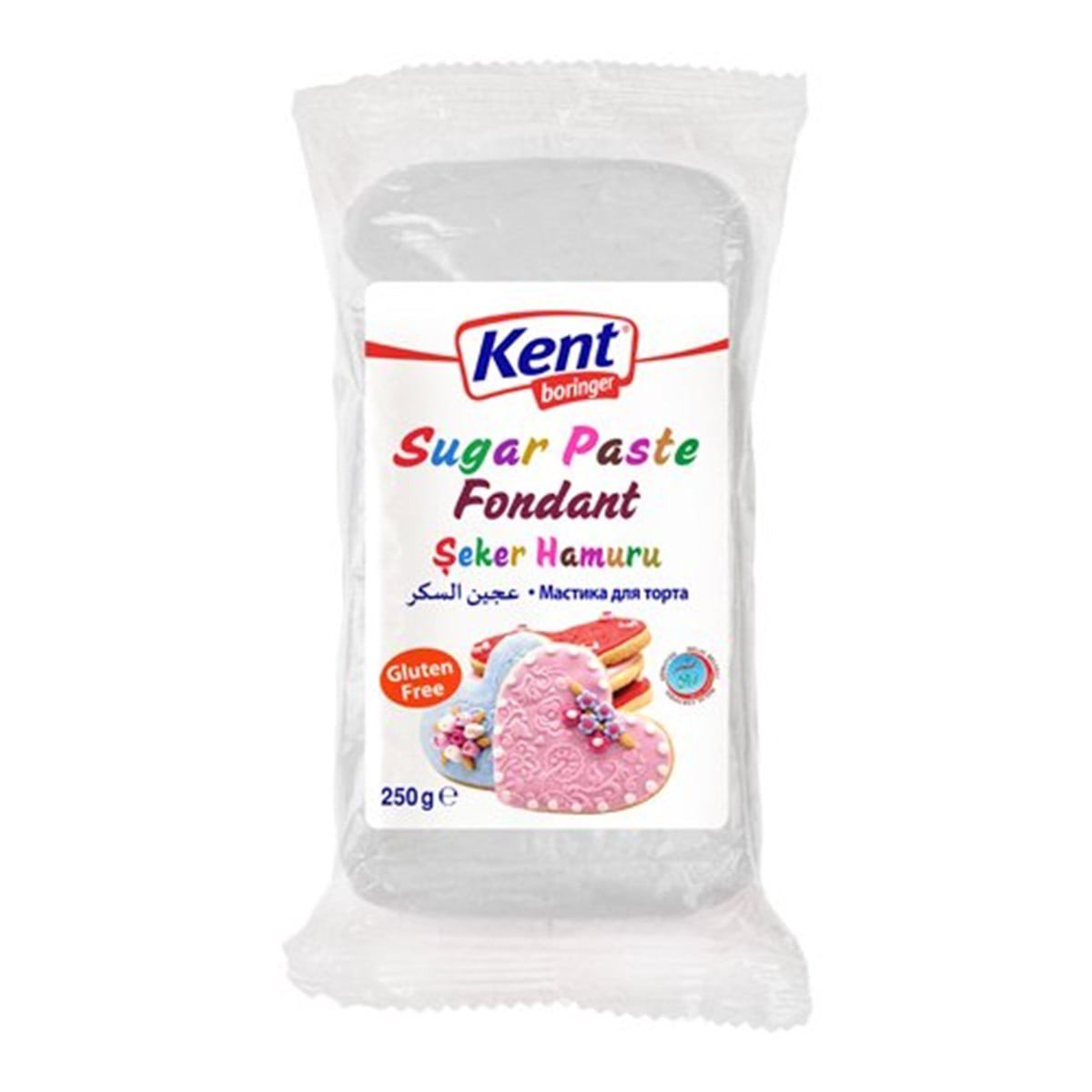Kent Boringer Pasta Dekor Şeker Hamuru Beyaz 250gr