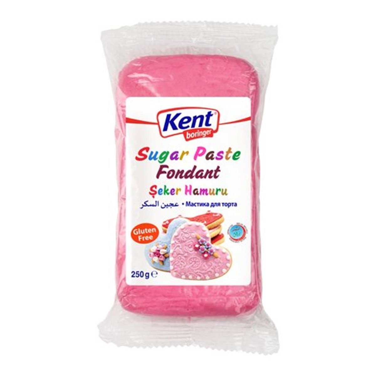 Kent Boringer Pasta Dekor Şeker Hamuru Pembe 250gr
