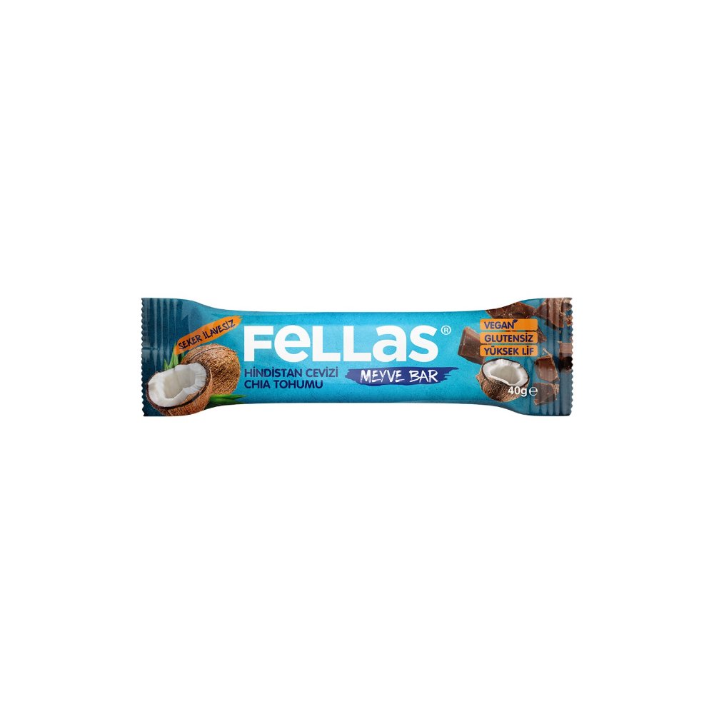 Fellas Meyve Bar Chia ve Hindistan Cevizi 40gr