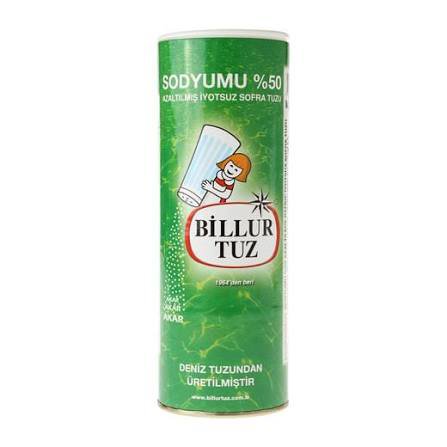 Billur Tuz Karton Tuzluk Sodyumu Az 500gr
