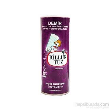Billur Tuz Karton Tuzluk Demir Mineralli 500gr