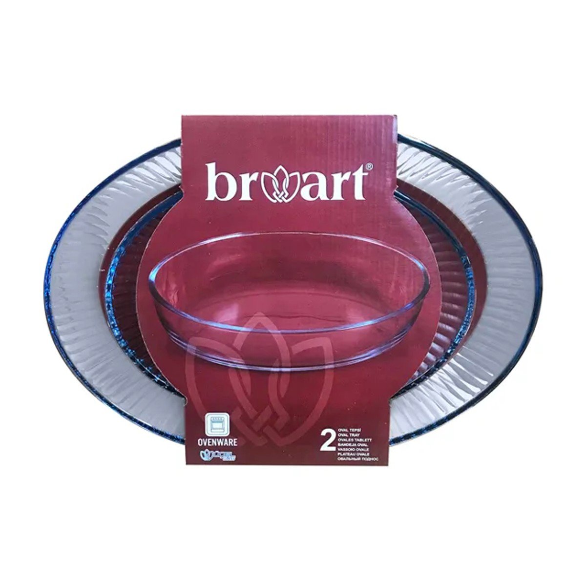 Brart Fırın Tepsisi 2'li Oval Petekli