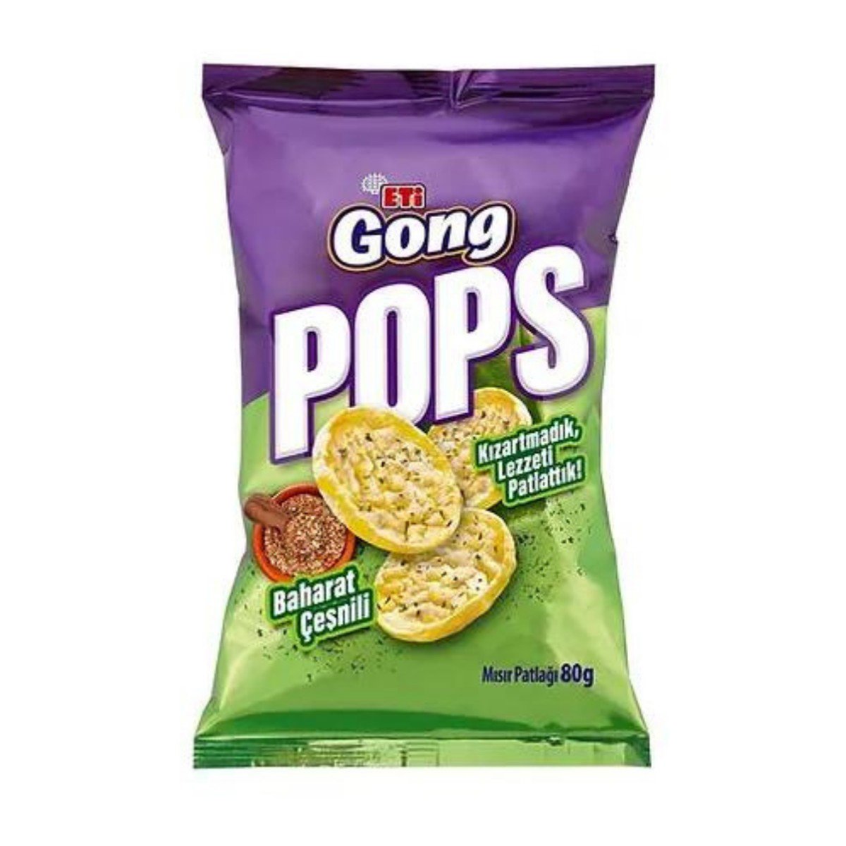 Eti Gong Pops Baharat Çeşnili 80g