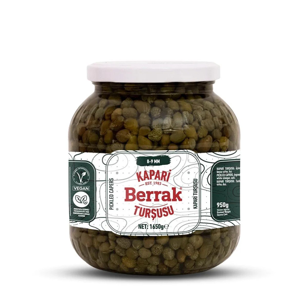 Berrak Kapari 8-9mm 1700ml