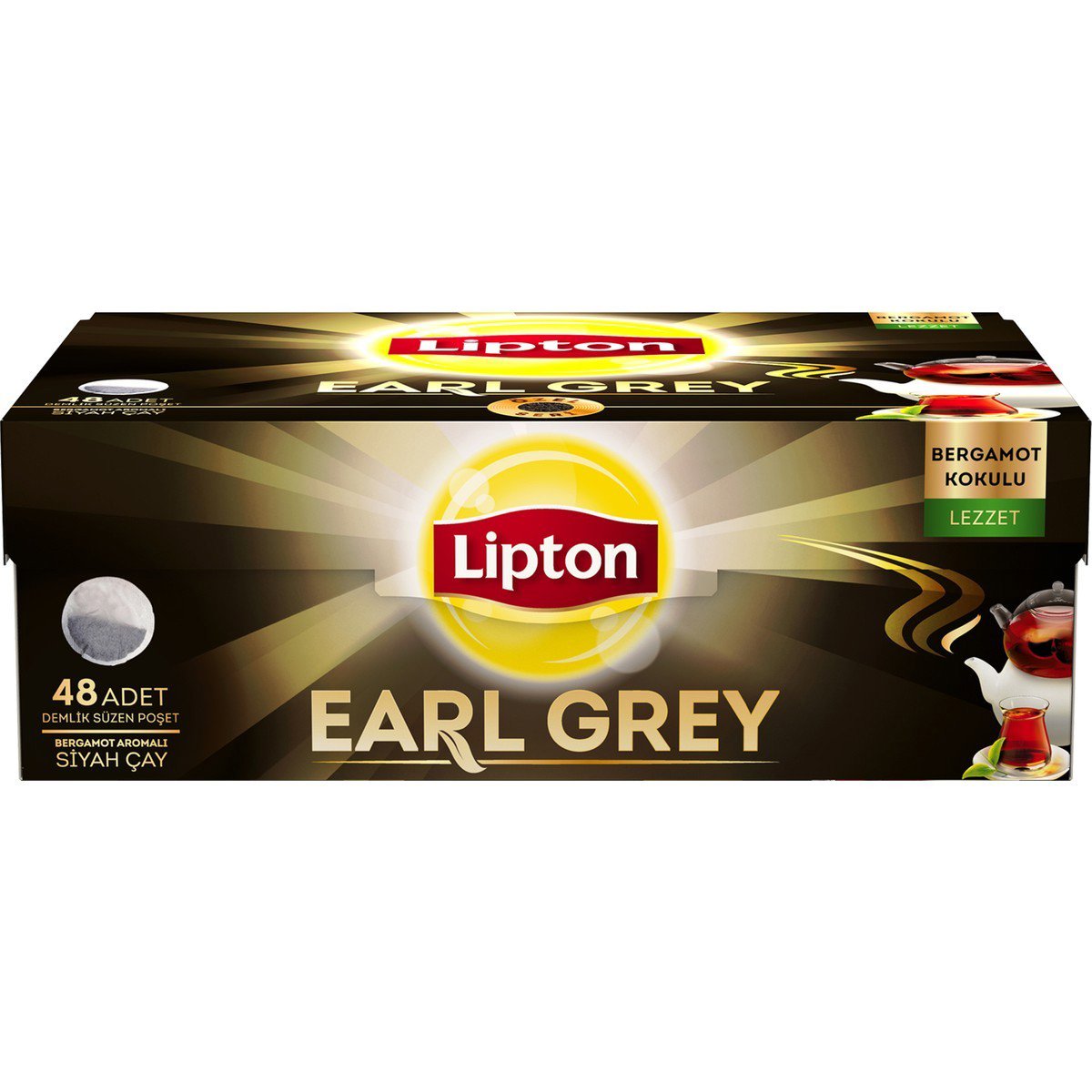 Lipton Demlik Poşet Çay Earl Grey 48'li