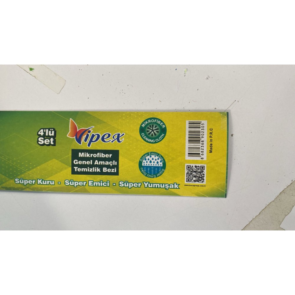 Viper-Vipex Temizlik Bezi 30*30 4'lü