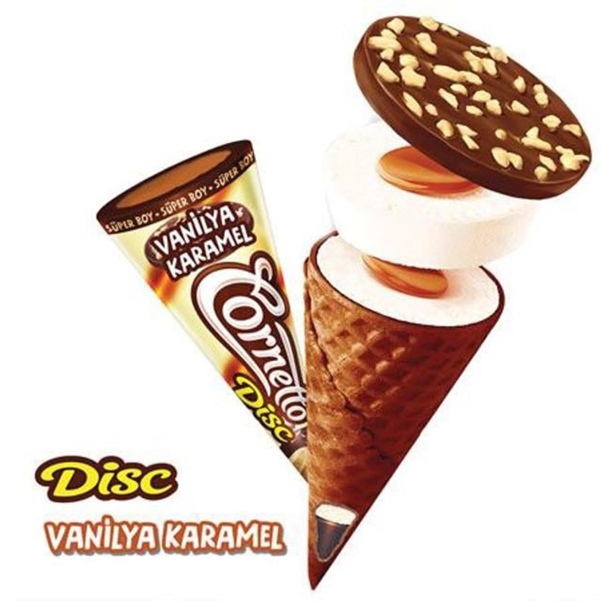 Algida Cornetto Disc Vanilya - Karamel 30ml