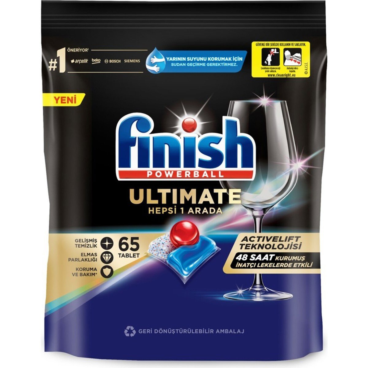 Finish Bulaşık Makinesi Tablet Ultimate 65'li