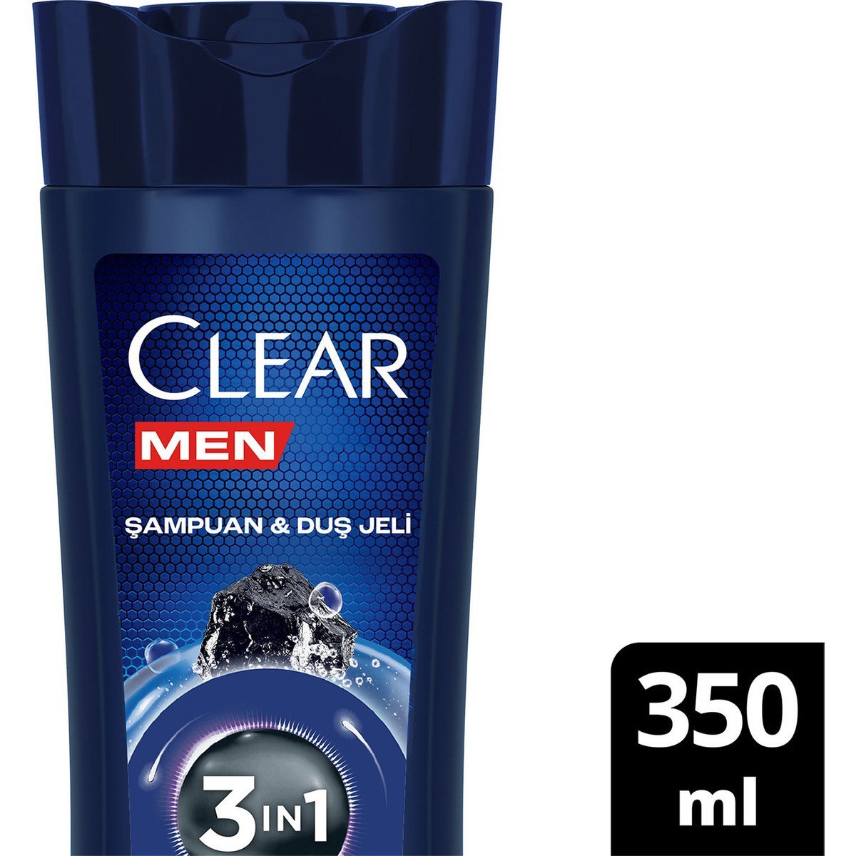 Clear Şampuan 350ml 3 IN 1 Arındırıcı & Kömür