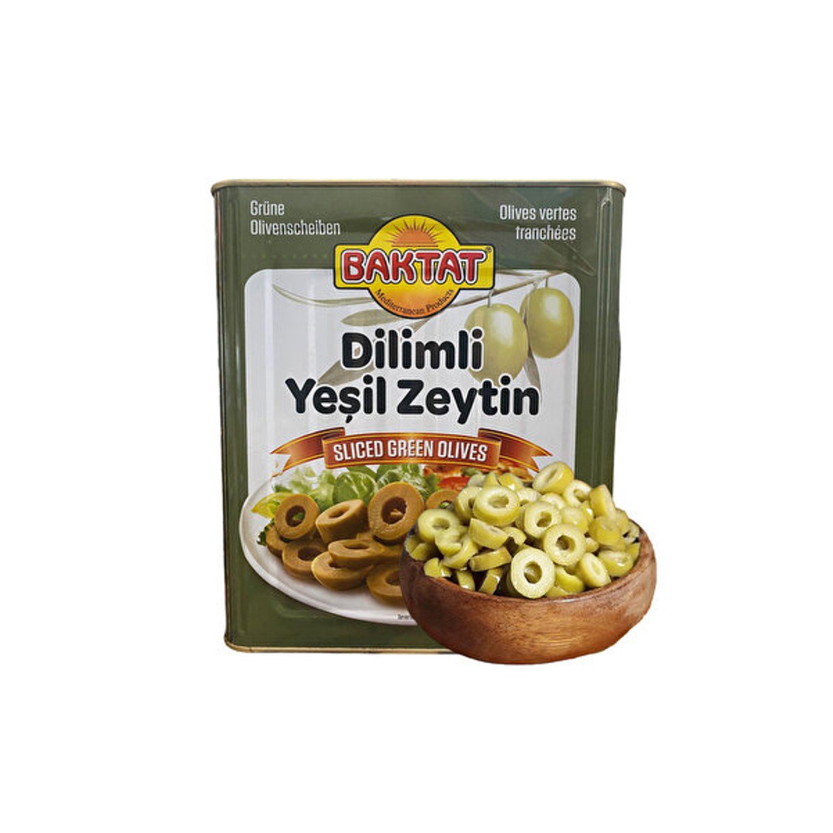 Baktat Zeytin Dilimli Yeşil 8kg