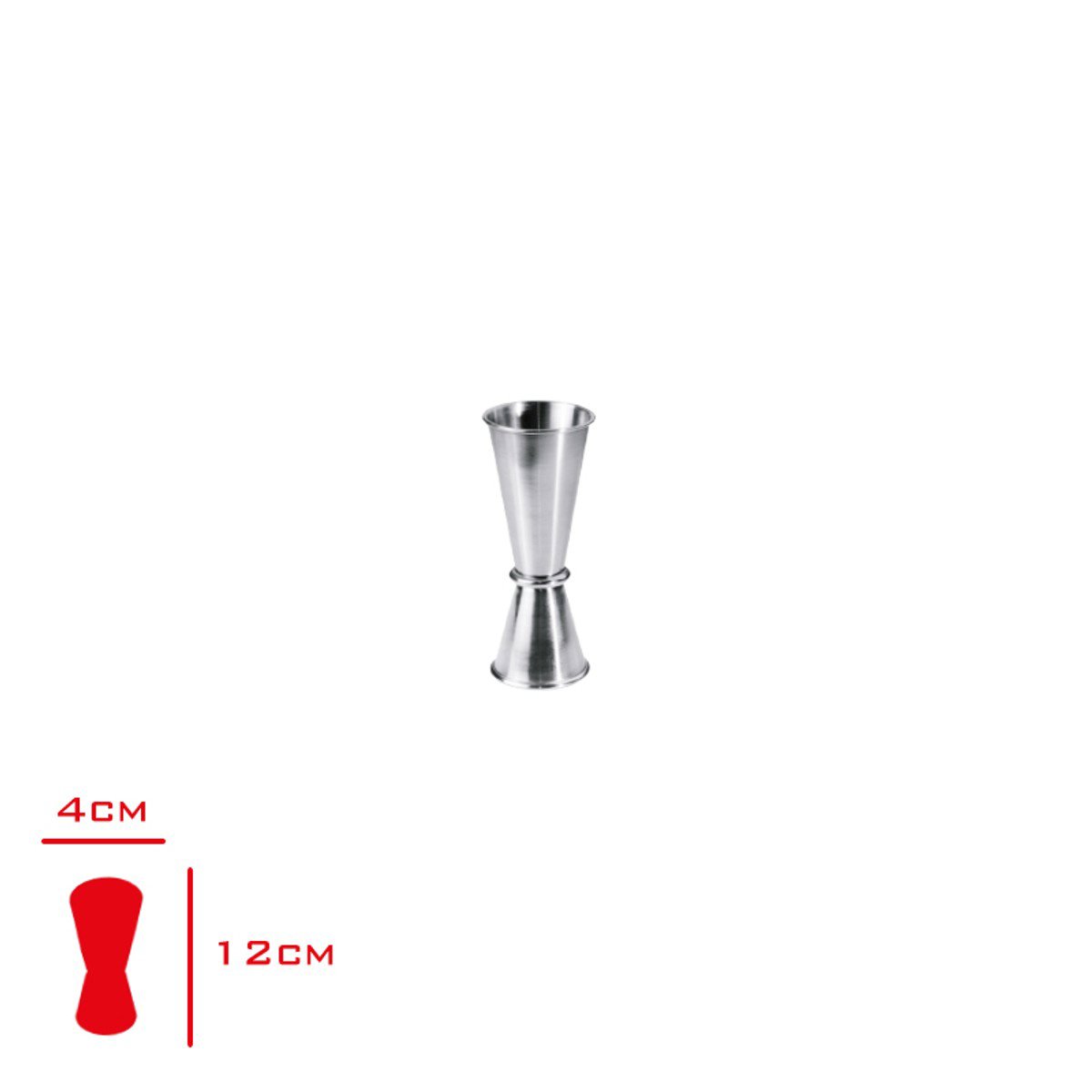 Evmoni Jigger 3/6 304SS İkili