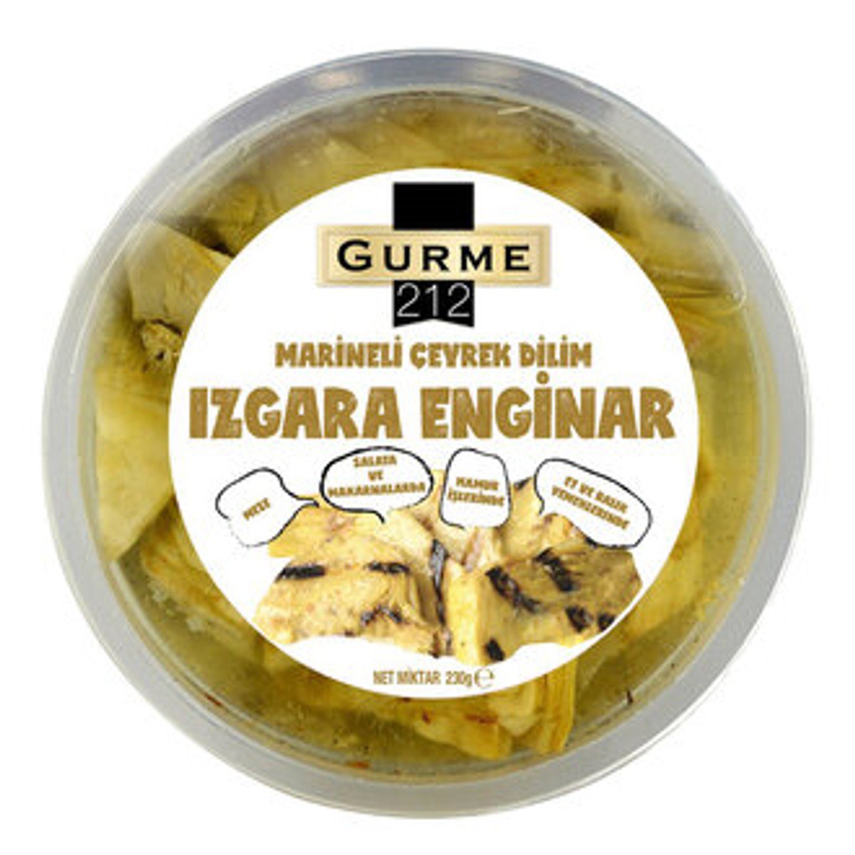 Gurme212 Enginar Izg. Çeyrekdilim 230g