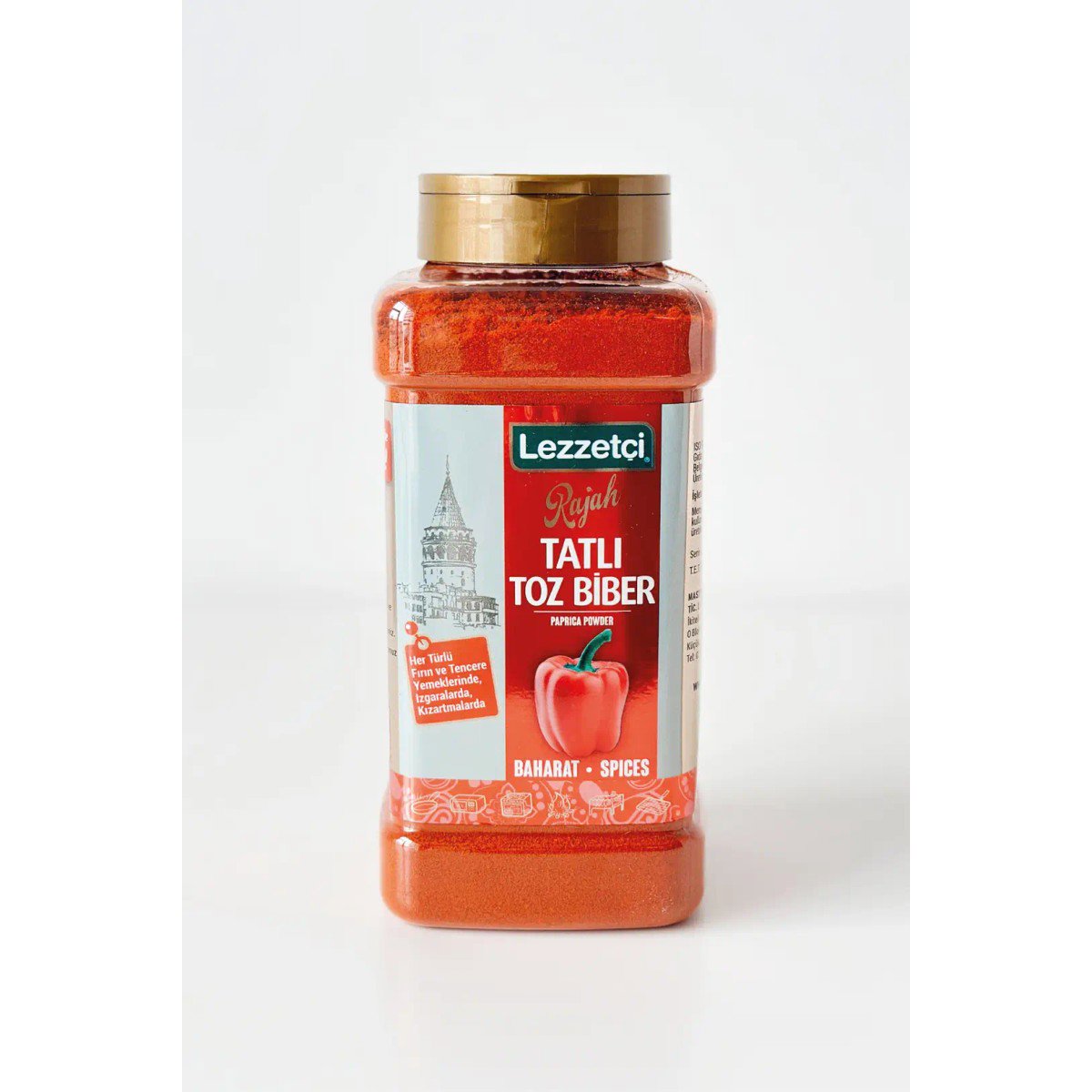 Lezzetçi Rajah Pet Şişe 500g Tatlı Toz Biber