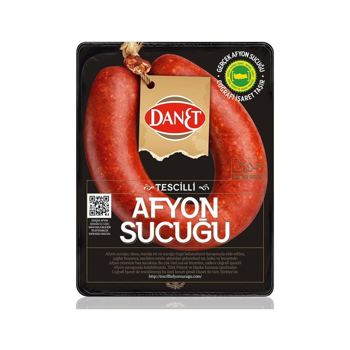 Danet Sucuk Dana Tescilli Afyon 300g