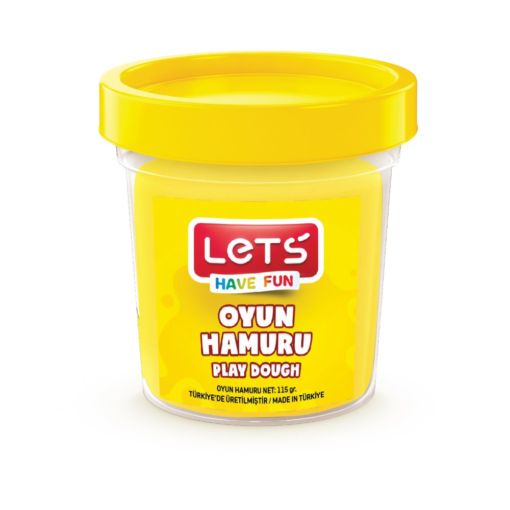 Lets Tek Renk Oyun Hamuru Sarı 115g