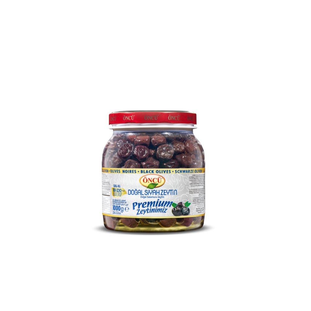 Öncü Siyah Zeytin 1kg (2XL-XL 181-230)