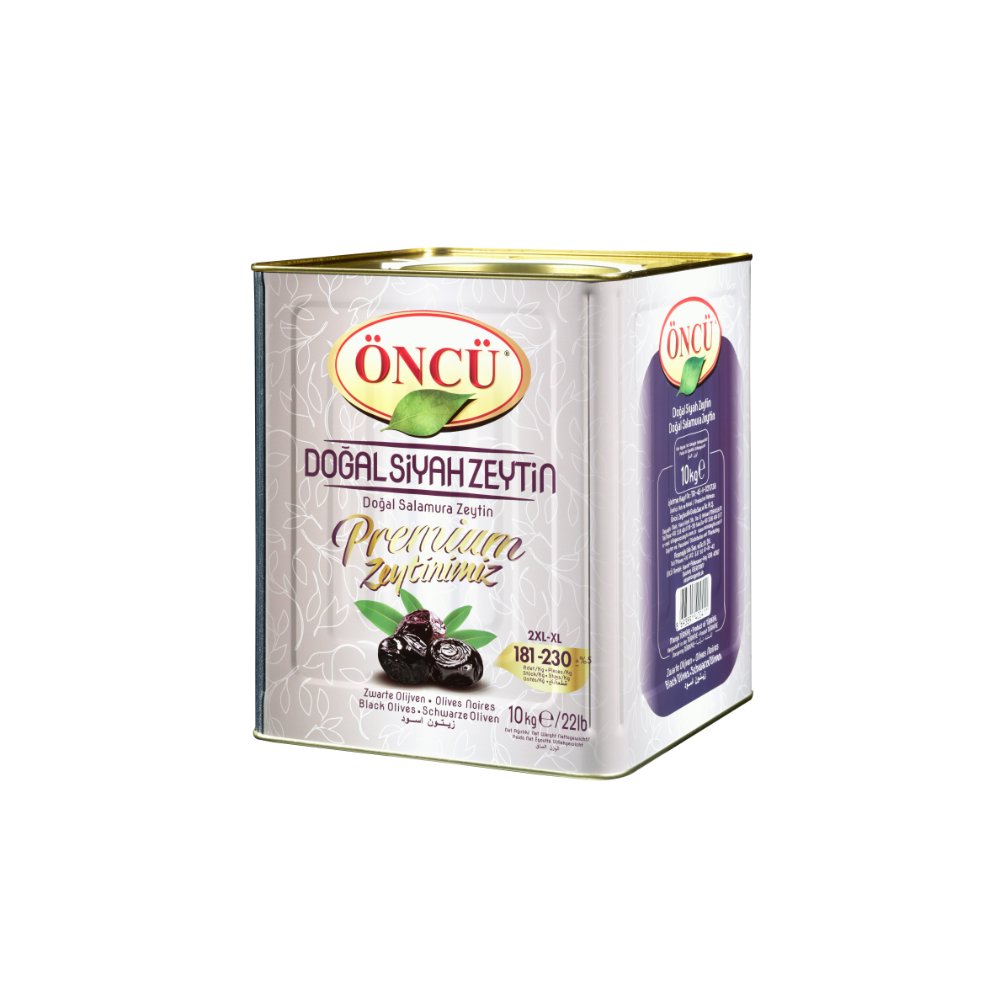 Öncü Siyah Zeytin 10kg (2XL-XL 181-230)