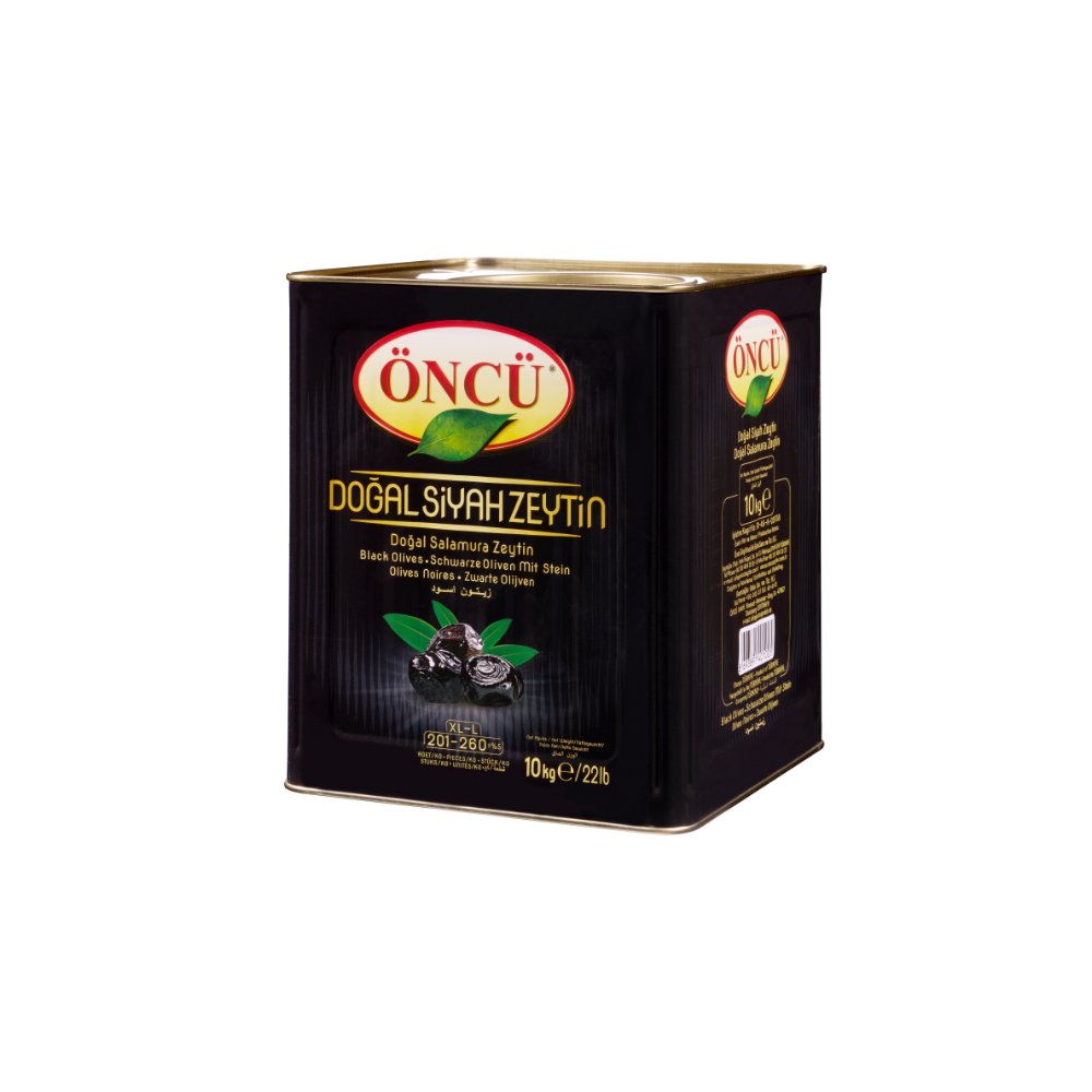 Öncü Siyah Zeytin 10kg (XL-L 201-260)