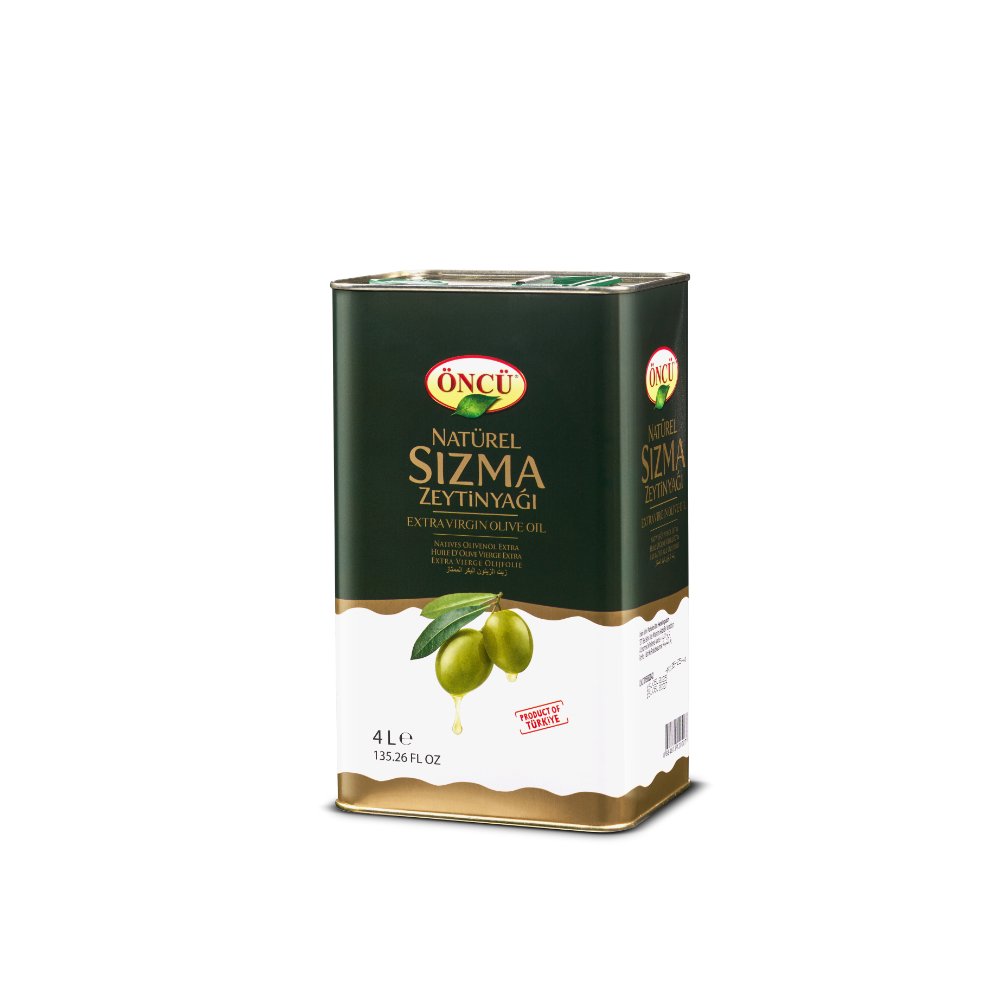 Öncü Naturel Sızma Zeytinyağı Teneke Kutu 4L