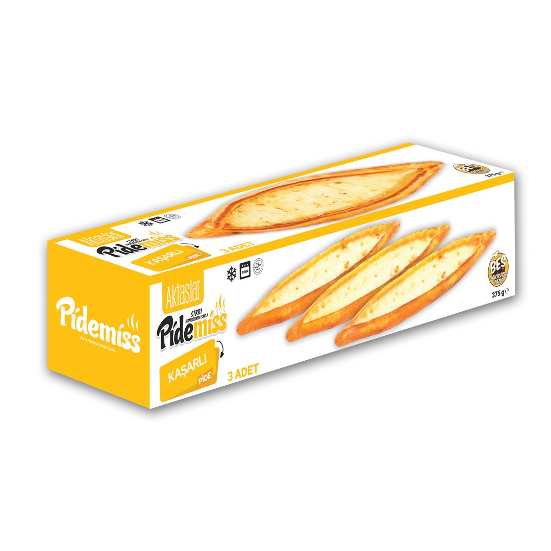 Aktaşlar Pidemiss Dondurulmuş Kaşarlı Pide 3*125 Gr