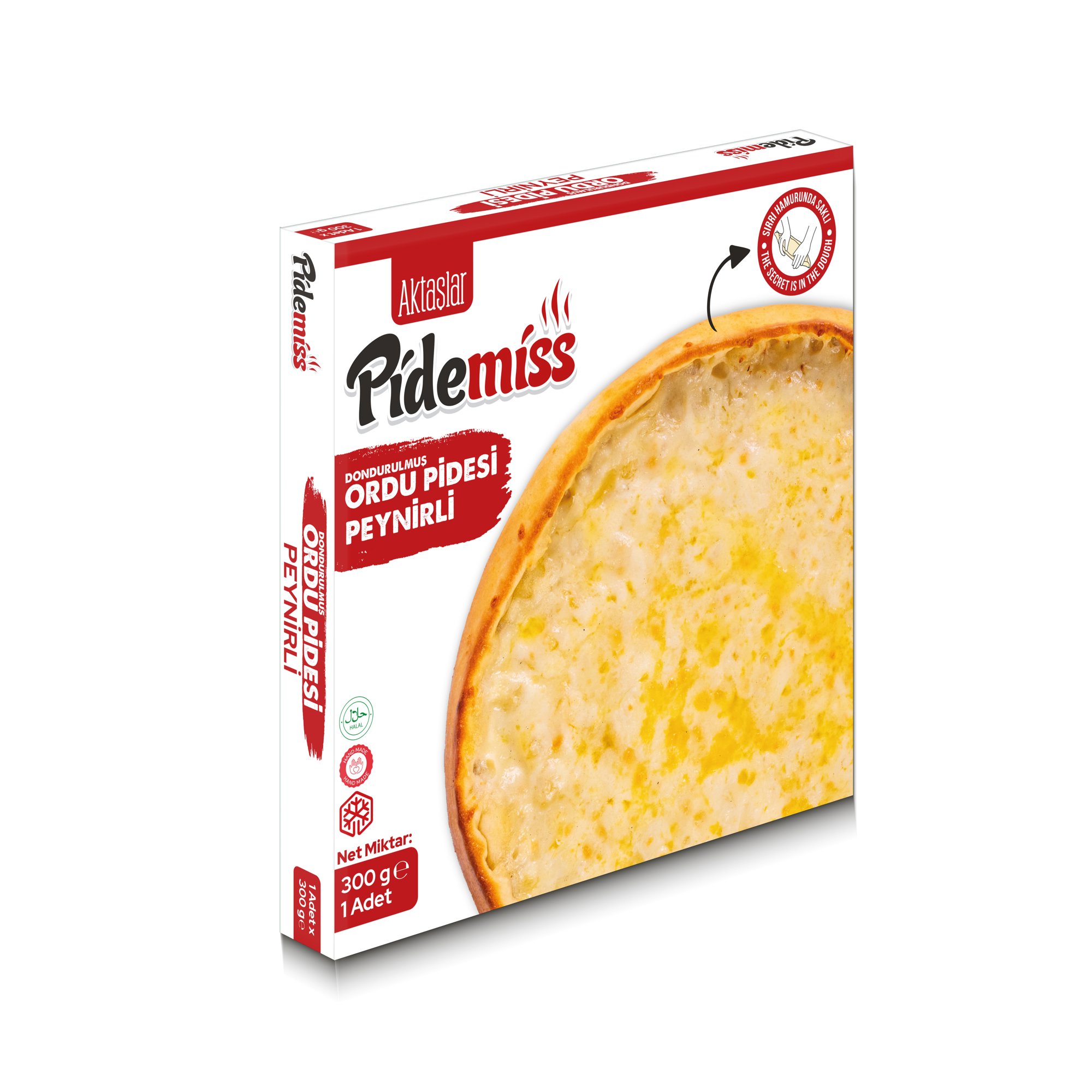 Aktaşlar Pidemiss Dondurulmuş Peynirli Yuvarlak Ordu Pidesi 300 Gr