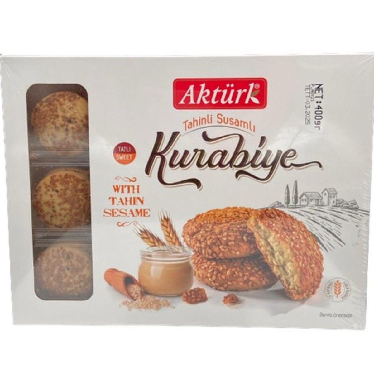 Aktürk Tahinli Susamlı Kurabiye 400g
