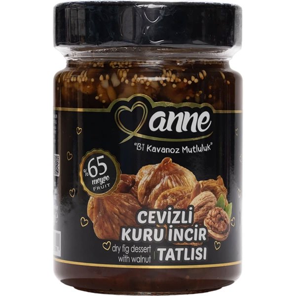 Anne Cam Kavanoz Cevizli Kuru İncir Tatlısı 400g