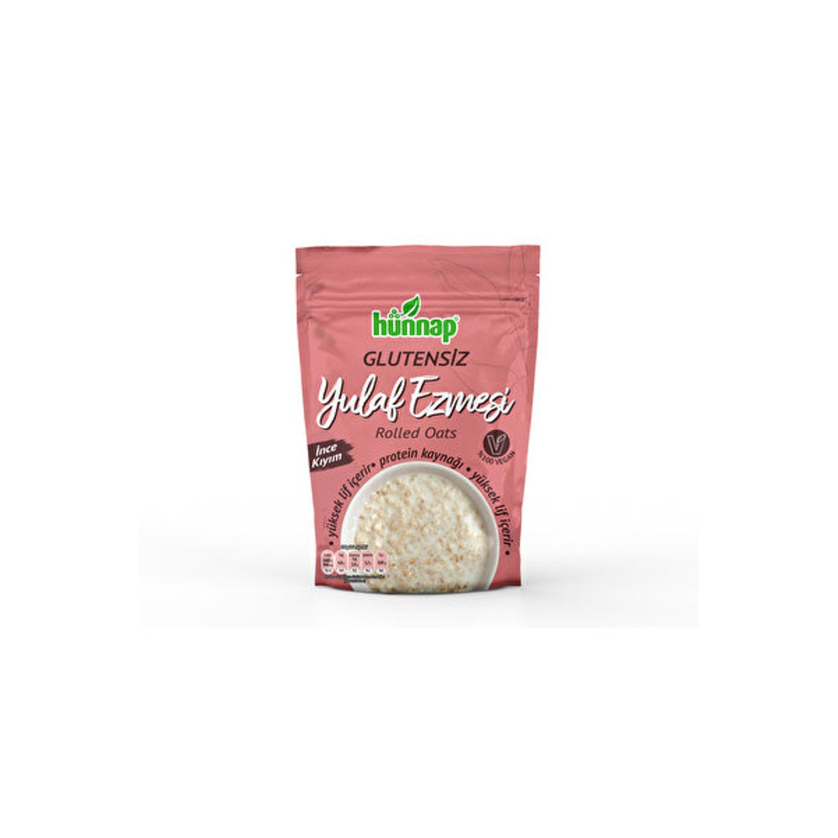 Hünnap Glutensiz İnce Kıyım Yulaf Ezmesi 300g