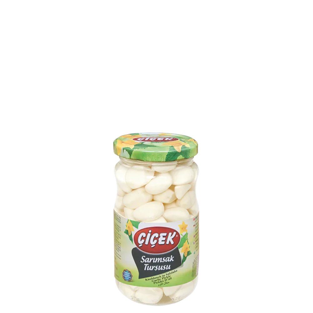 Çiçek Sarımsak Turşusu Cam Kavanoz 370cc Süzme:210gr