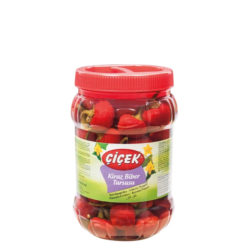 Çiçek Kiraz Biber Turşusu Pet Şişe 1500cc Süzme:750gr