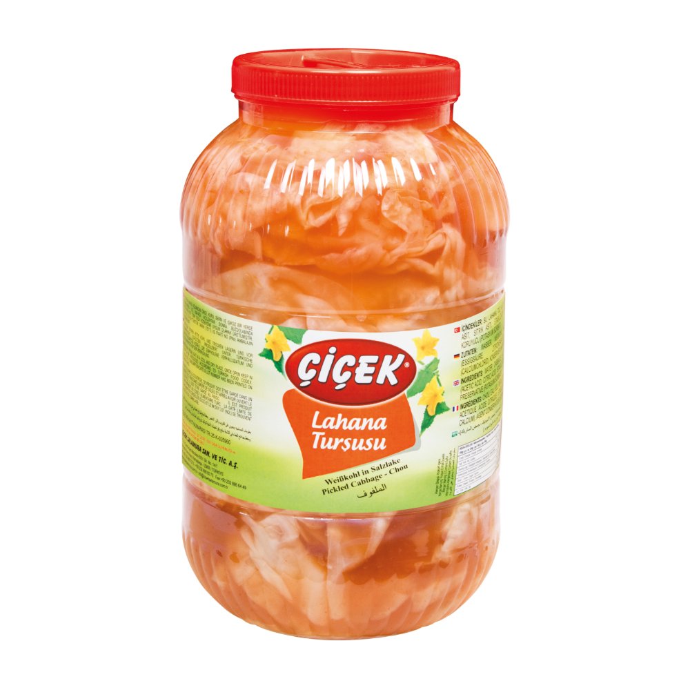Çiçek Soslu Lahana Turşusu Pet Şişe 3kg