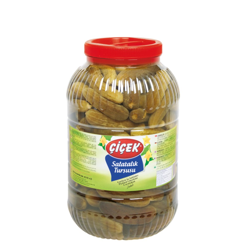 Çiçek Salatalık Turşusu Pet Şişe No:2 5kg Süzme:2,6kg