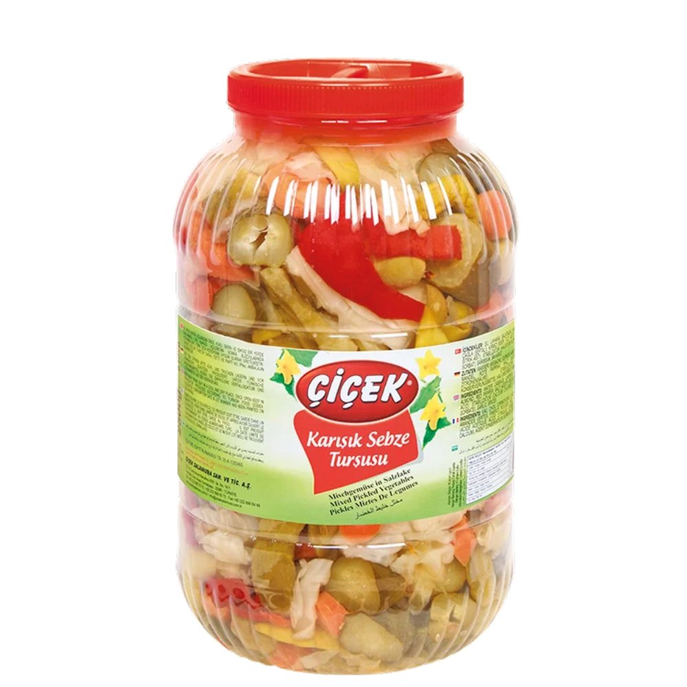 Çiçek Türlü(Karışık) Turşu Pet Şişe 5kg Süzme:2,5kg