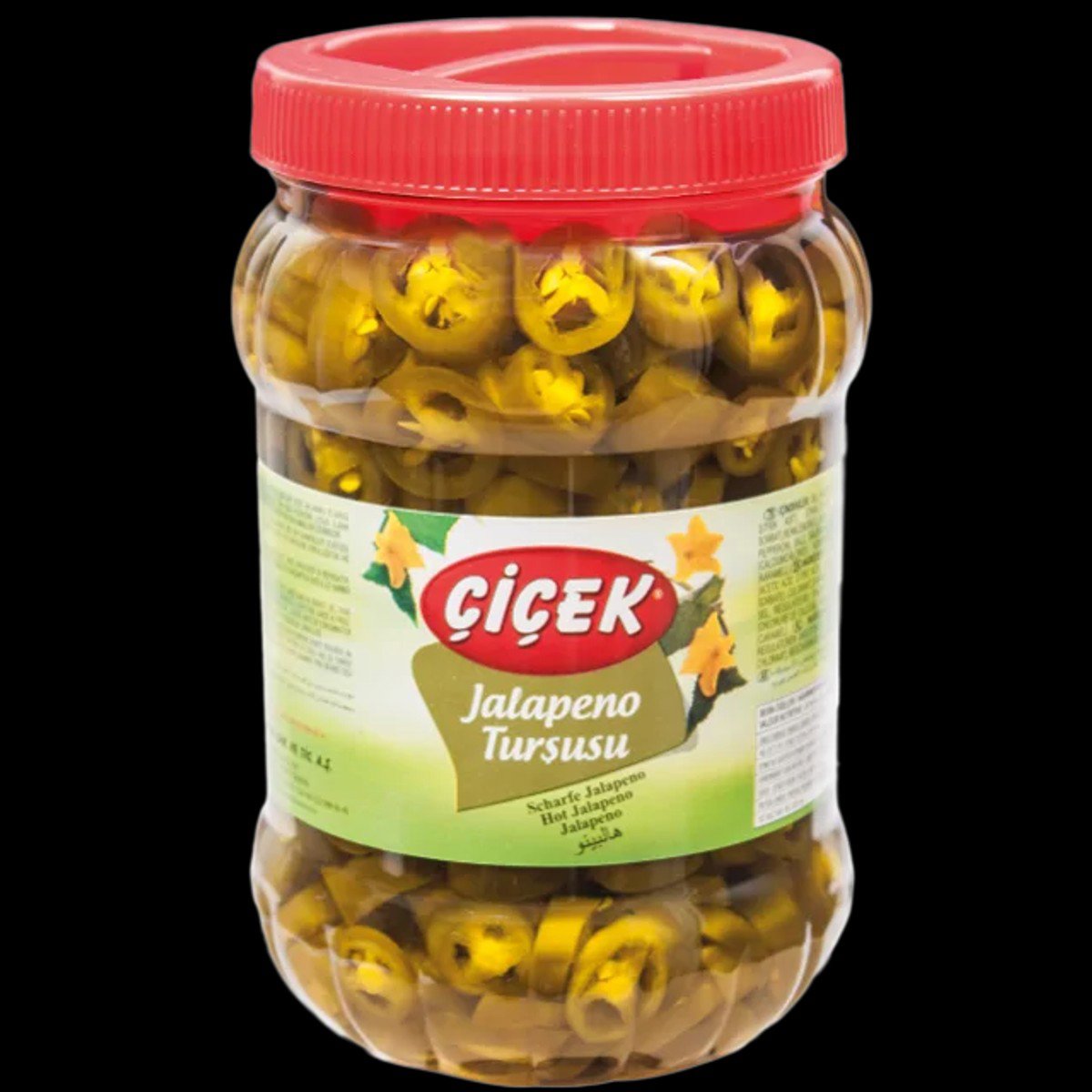 Çiçek Jalapeno Biber Turşusu Teneke Kutu 15kg