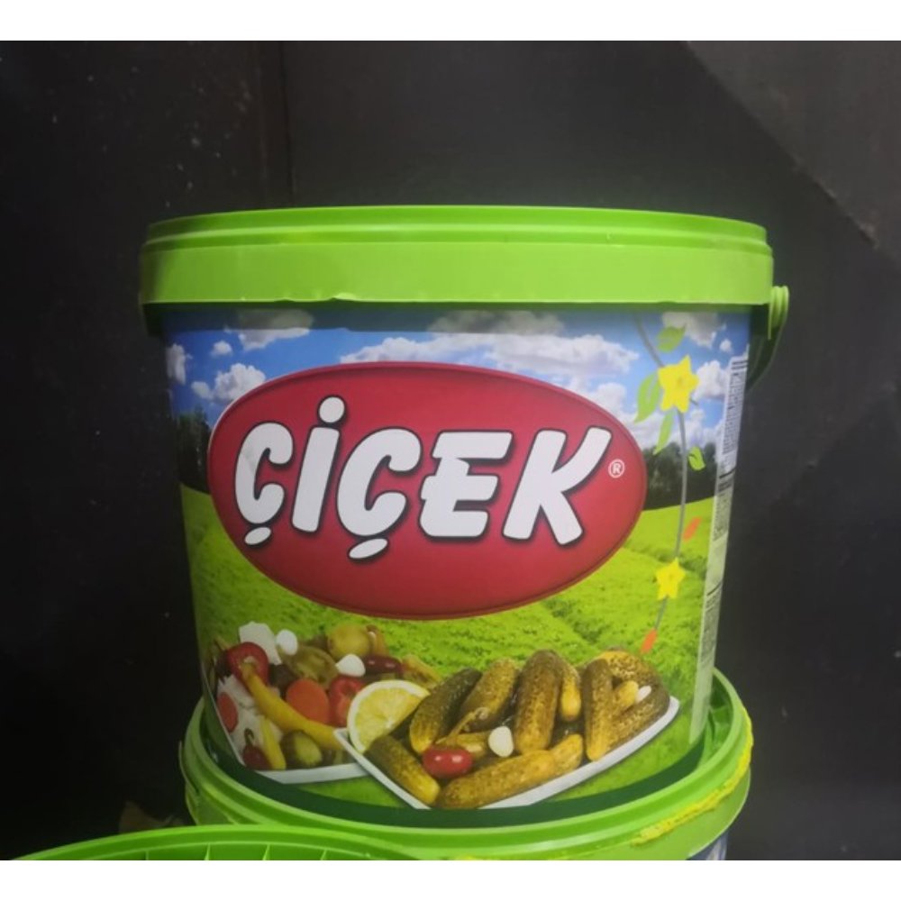 Çiçek Salatalık Turşusu Kova No:2 18kg Süzme:10kg