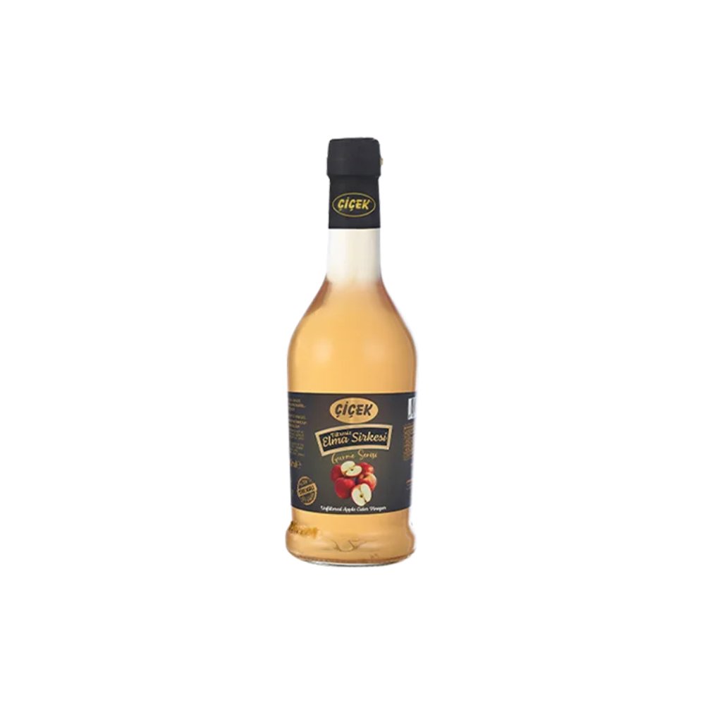 Çiçek Filtresiz Elma Sirkesi Cam Şişe 500cl