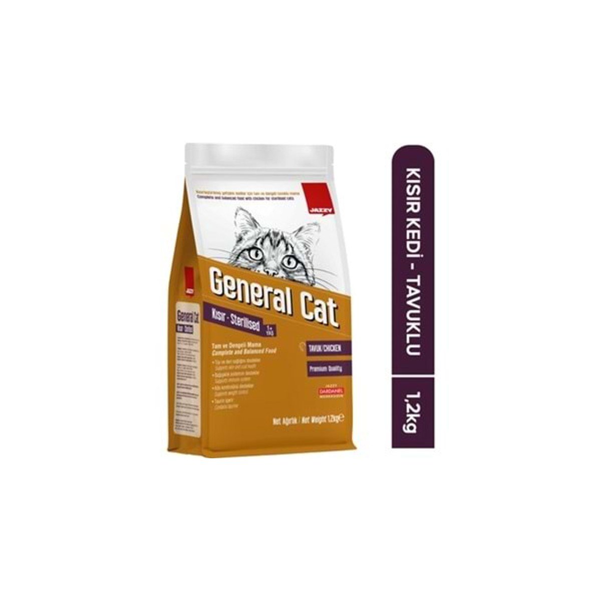 Dardanel Jazzy General Cat 12kg Yetişkin Kedi Maması Tavuklu