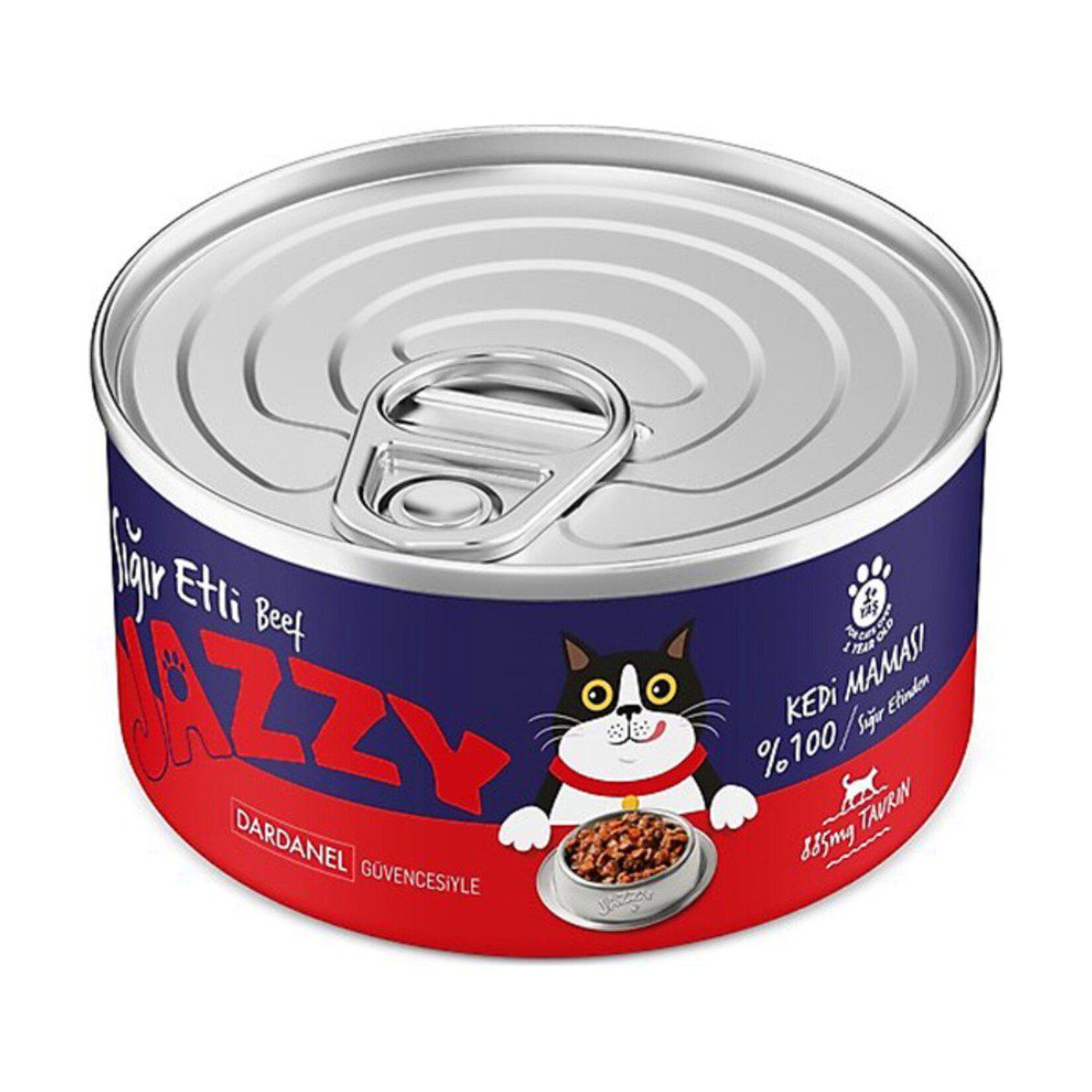 Dardanel Jazzy 95g Kedi Maması Etli