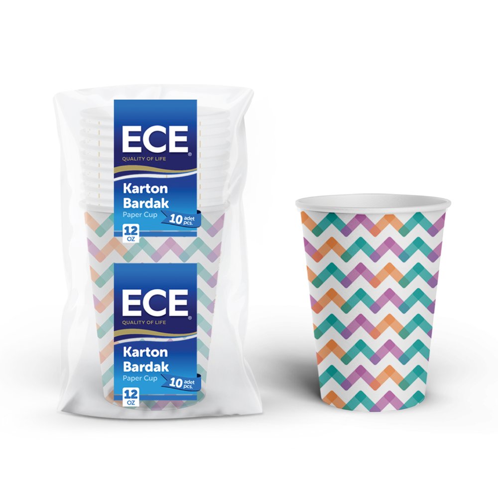 ECE Kağıt Bardak 12 Oz 10'lu