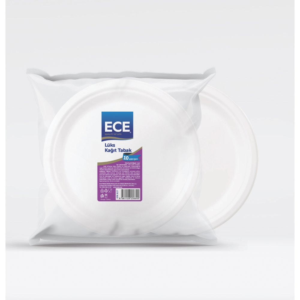 ECE Kağıt Tabak 22,5cm 10'lu