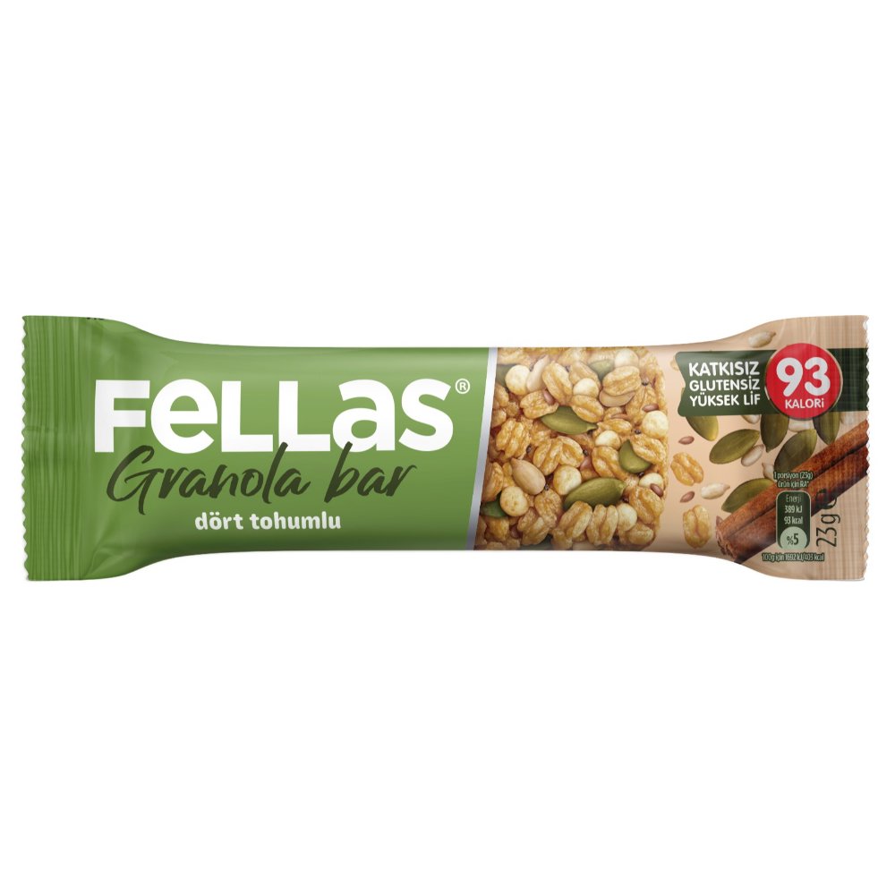 Fellas Granola Bar Dört Tohumlu 23gr