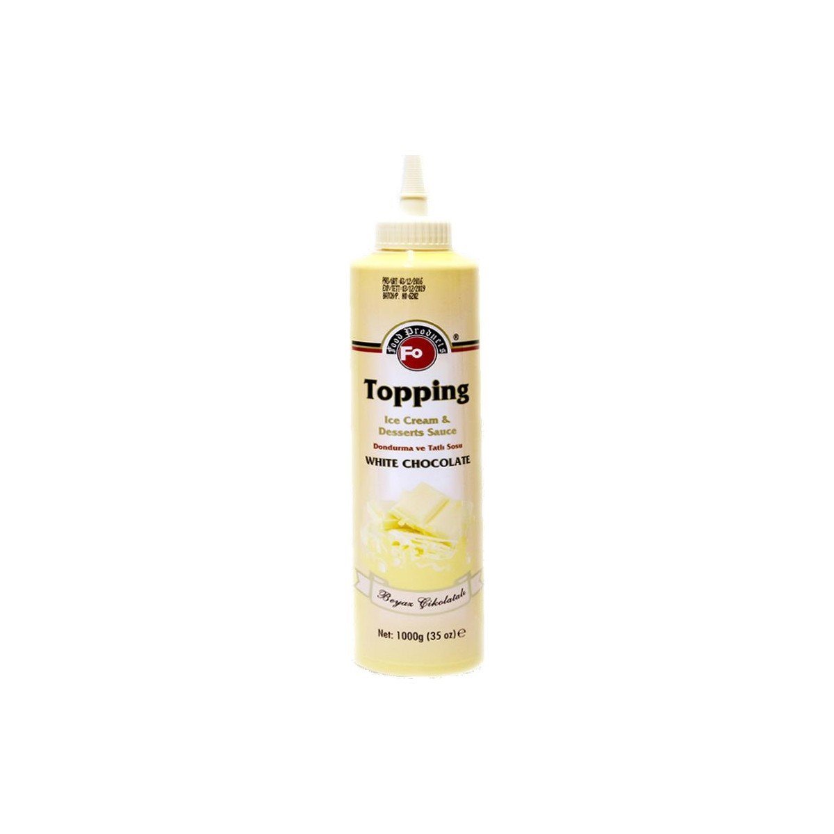 Fo Dondurma Sos 1kg Beyaz Çikolata