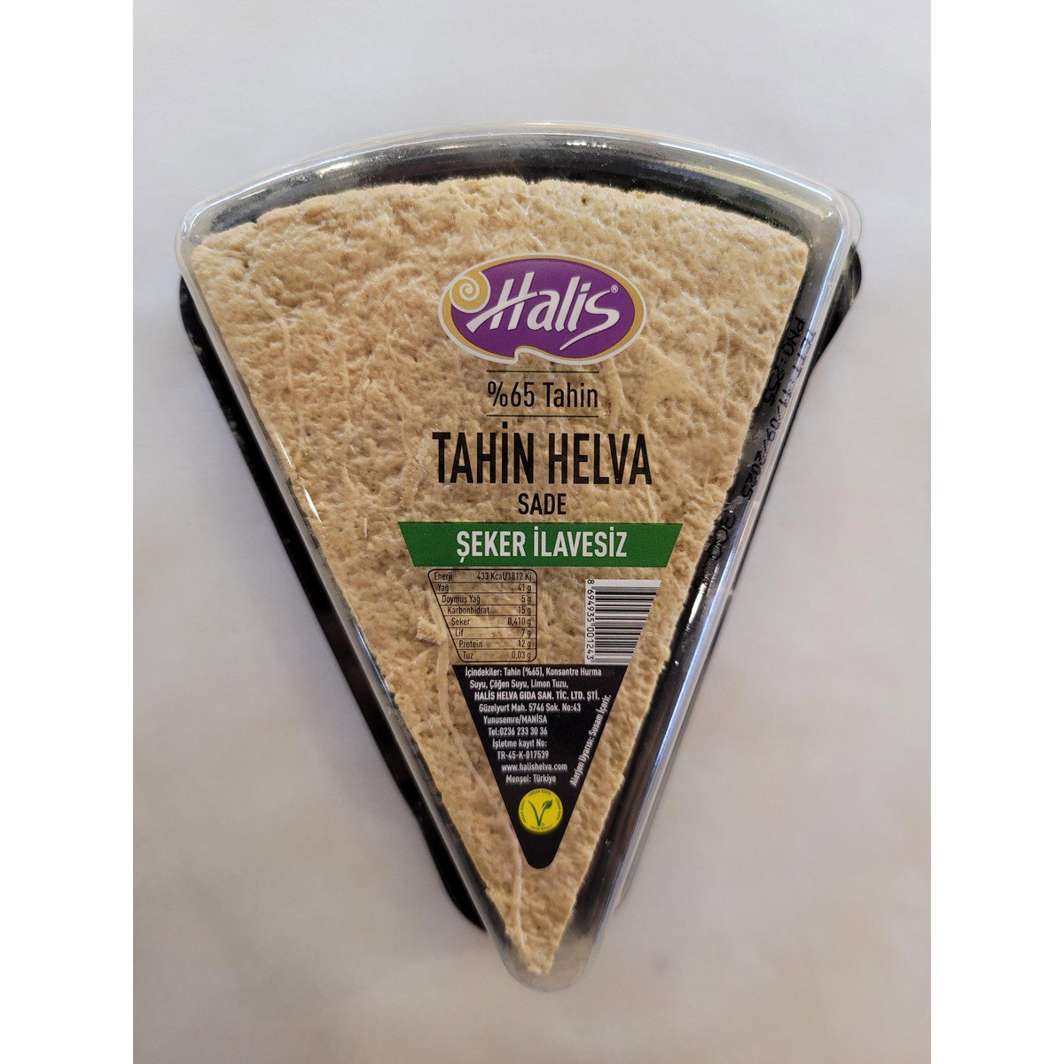 Halis Üçgen Kap Şekersiz 300g Sade