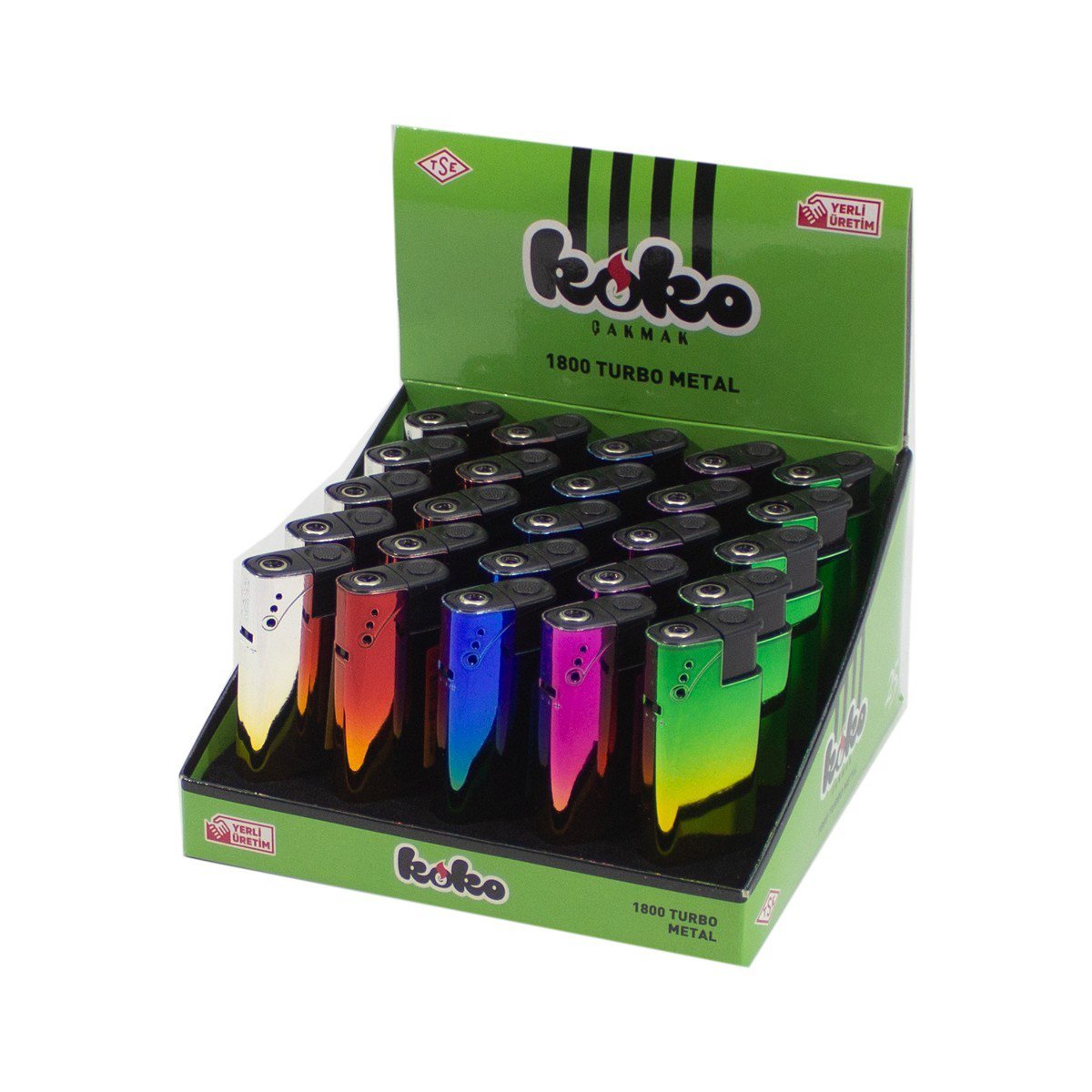 Koko Çakmak Metal Neon 1800 Turbo 25'li