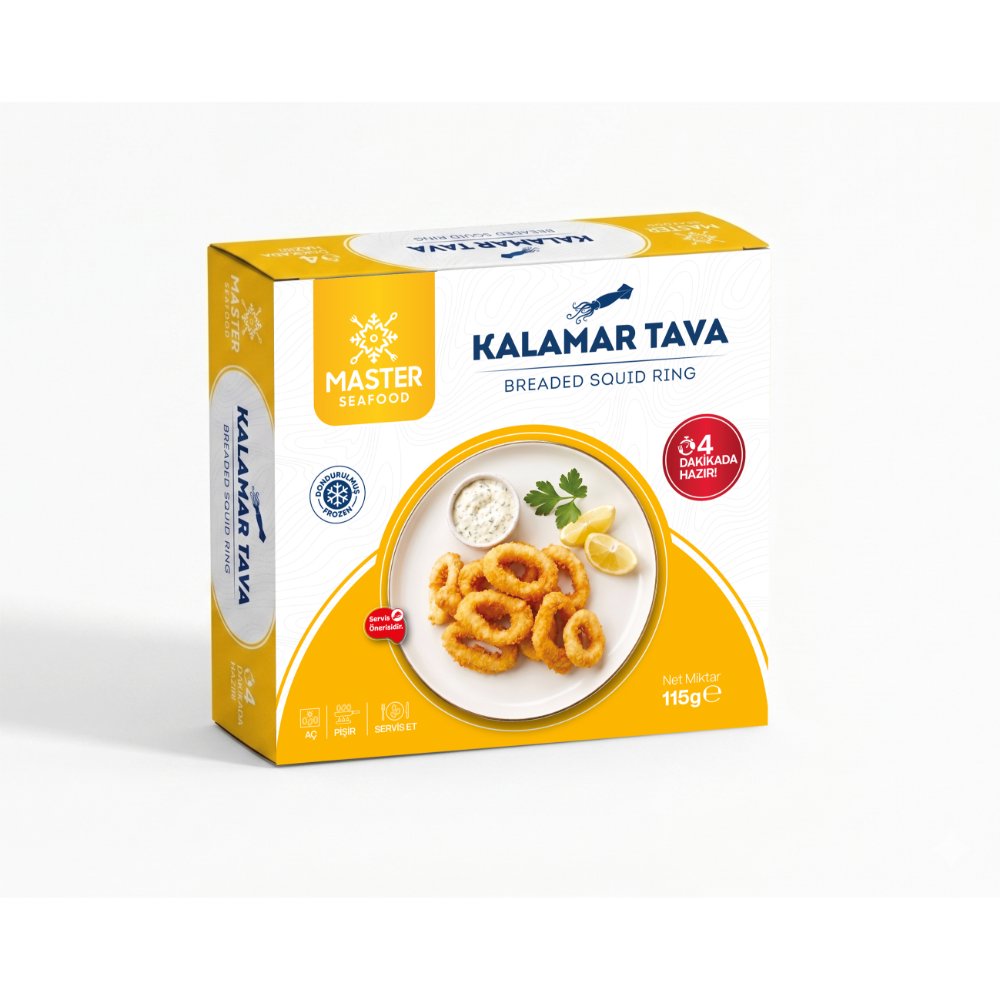 Master Seafood Dondurulmuş Kalamar Tava 115 gr
