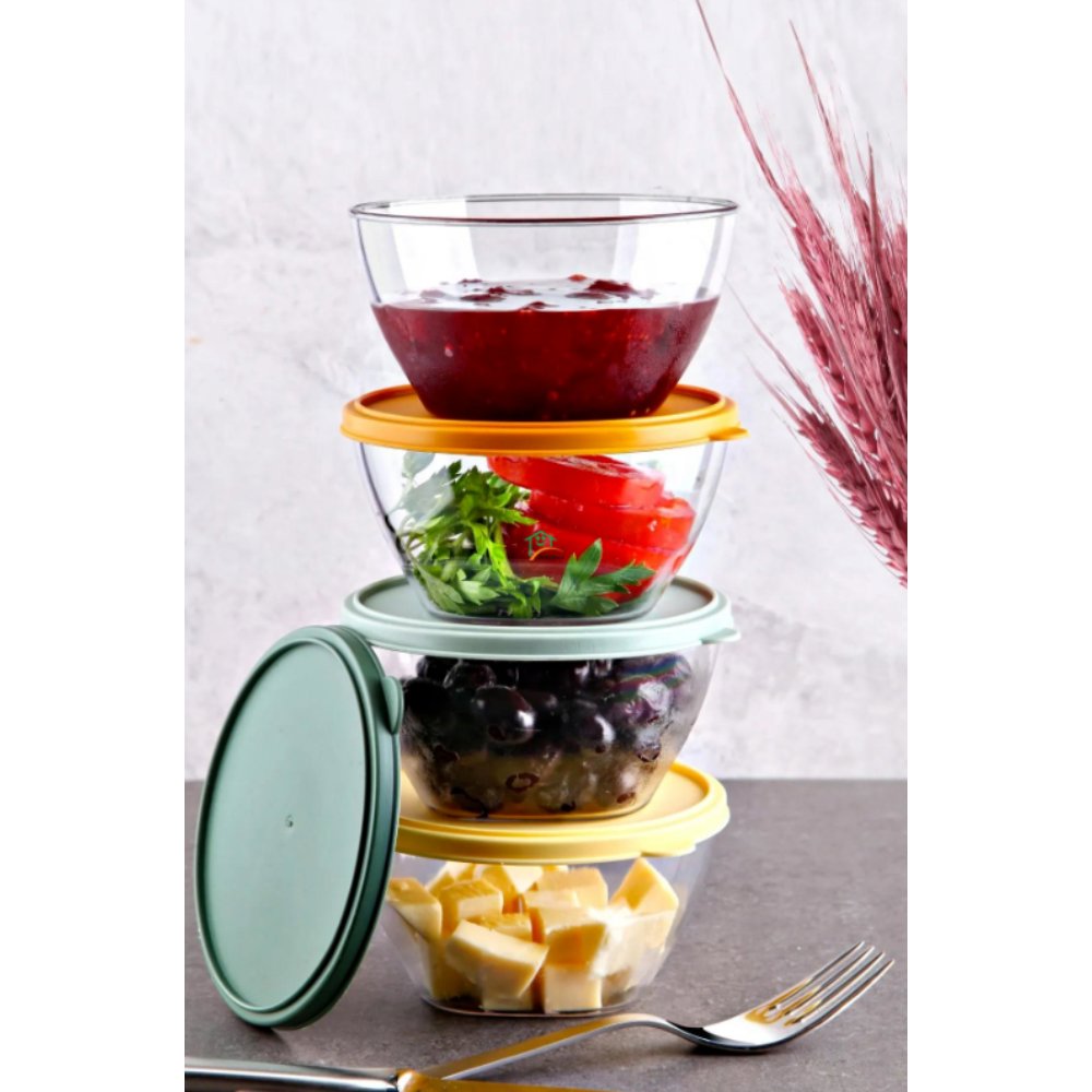 Smart Saklama Kabı (Smart) 4'lü Set Kase