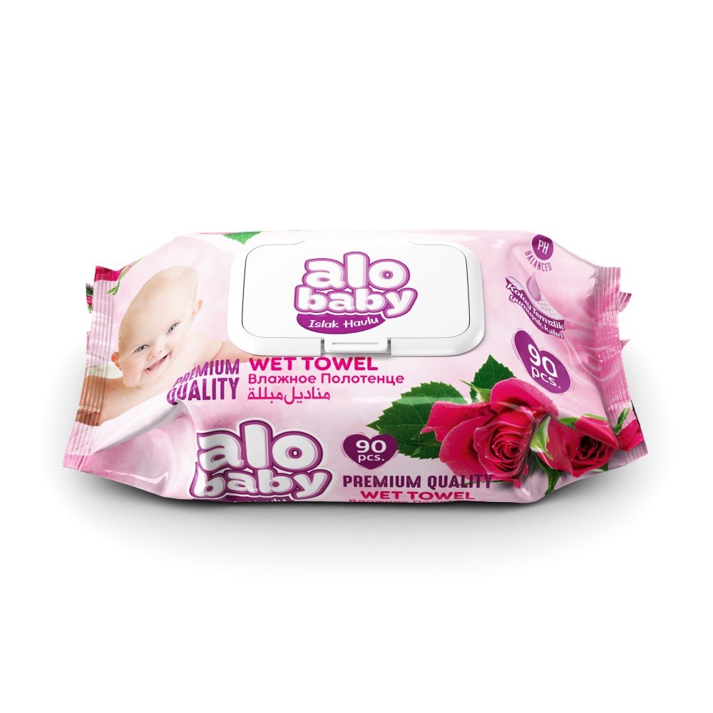 Alo Baby Islak Mendil Petekli 90'lı- Gül