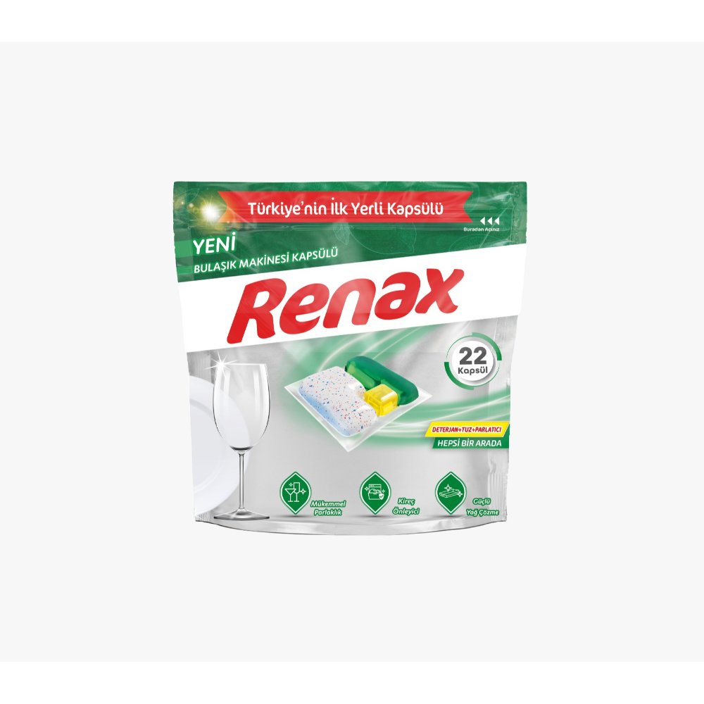 Renax Bulaşık Makinesi Kapsülü 22li