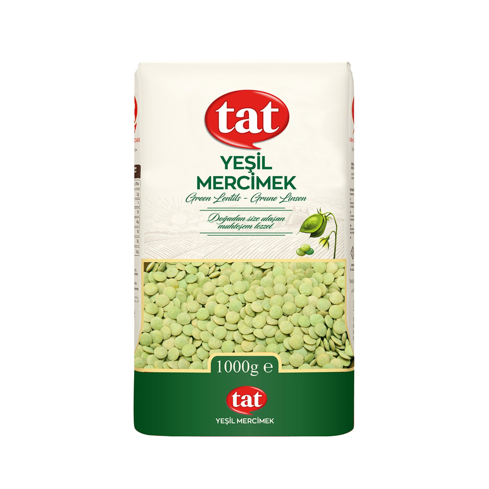 TAT Yeşil Mercimek 1kg